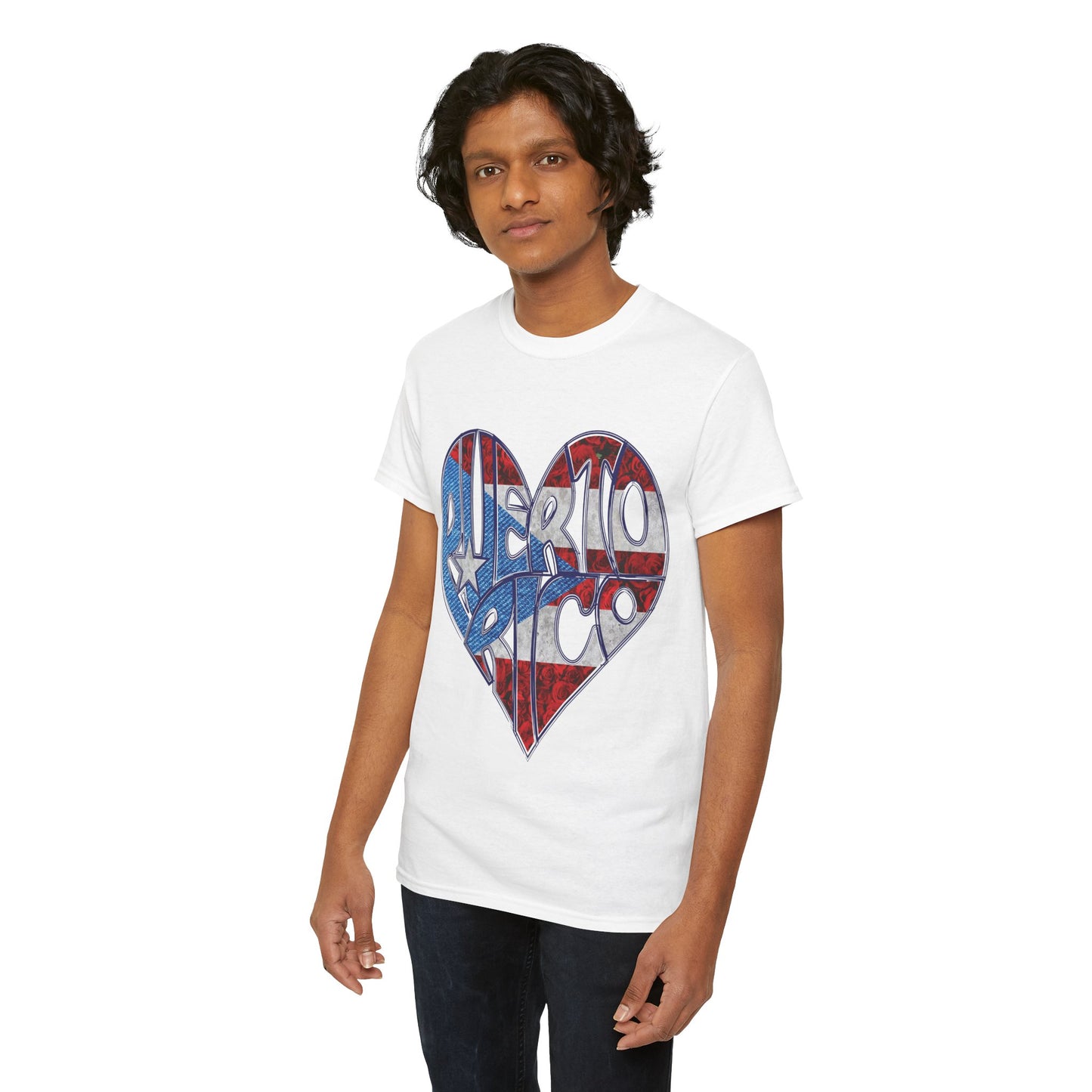 Puerto Rico Heart Flag Tee