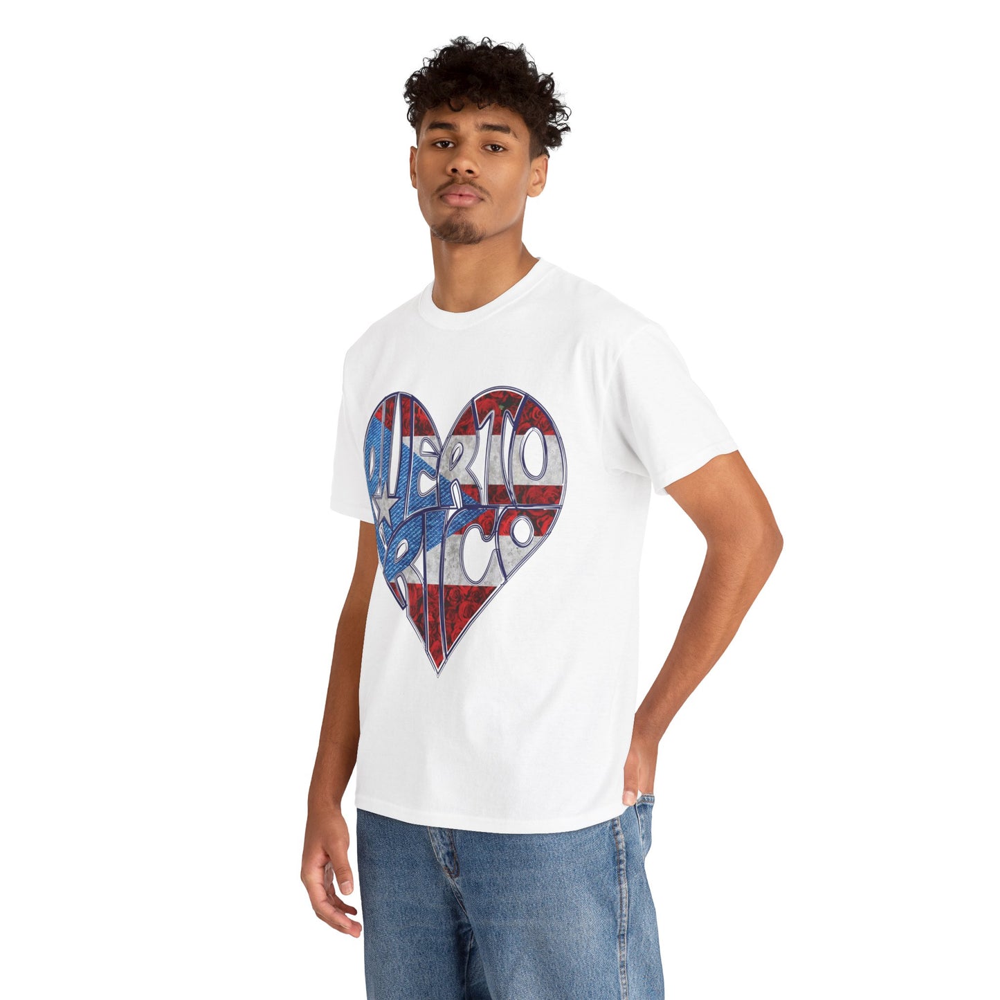 Puerto Rico Heart Flag Tee