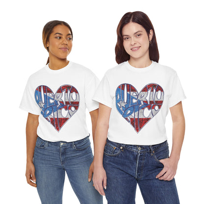 Puerto Rico Heart Flag Tee