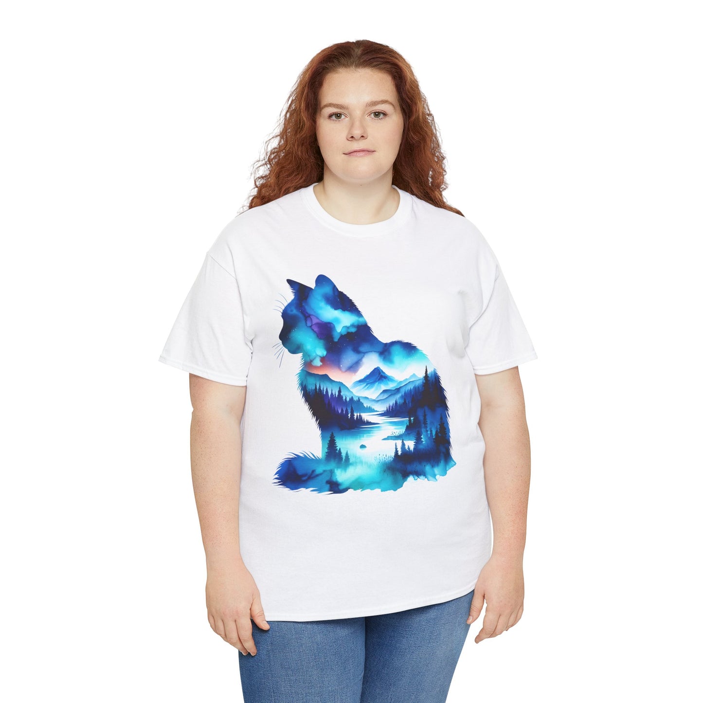 Blue Cat Cotton Tee