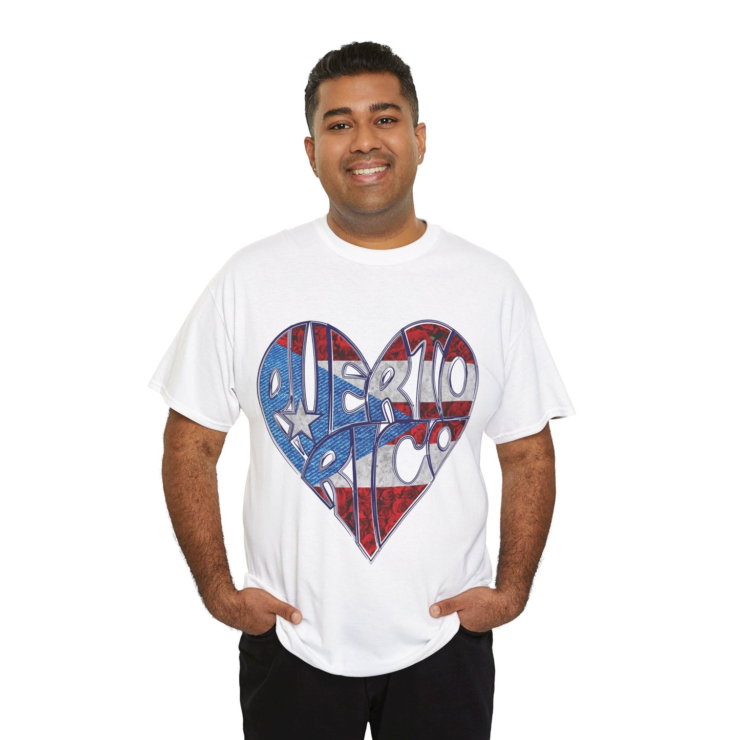 Puerto Rico Heart Flag Tee